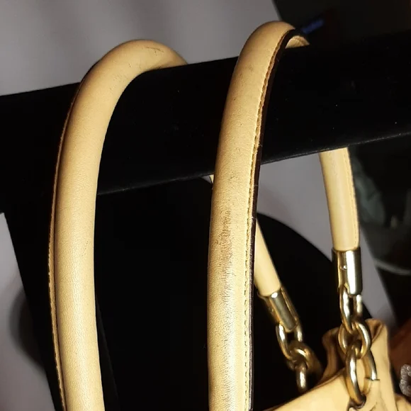 Coach Kristin Yellow Leather Hobo Shoulder Bag - Picture 7 of 16